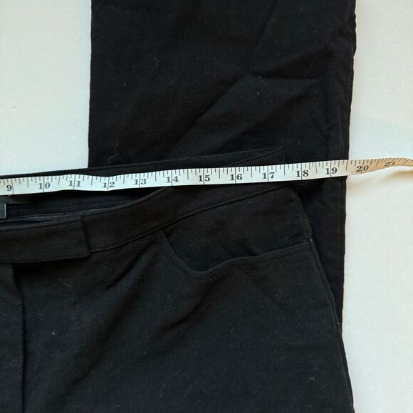 Theory Black Cropped Pant in Moleskin Twill Slacks Size 12 NWOT - Picture 6 of 9